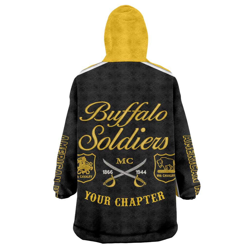 Personalised Buffalo Soldiers KId Wearable Blanket Hoodie History of Heroes