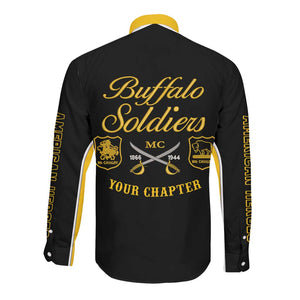 Personalised Buffalo Soldiers Long Sleeve Button Shirt History of Heroes