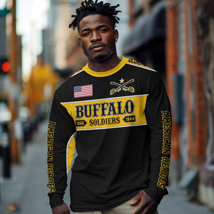 Personalised Buffalo Soldiers Long Sleeve Shirt History of Heroes LT7