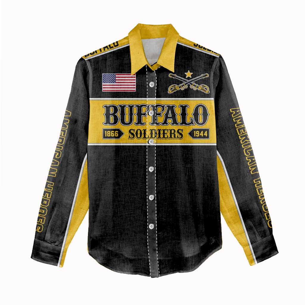 Personalised Buffalo Soldiers Women Casual Shirt History of Heroes LT7