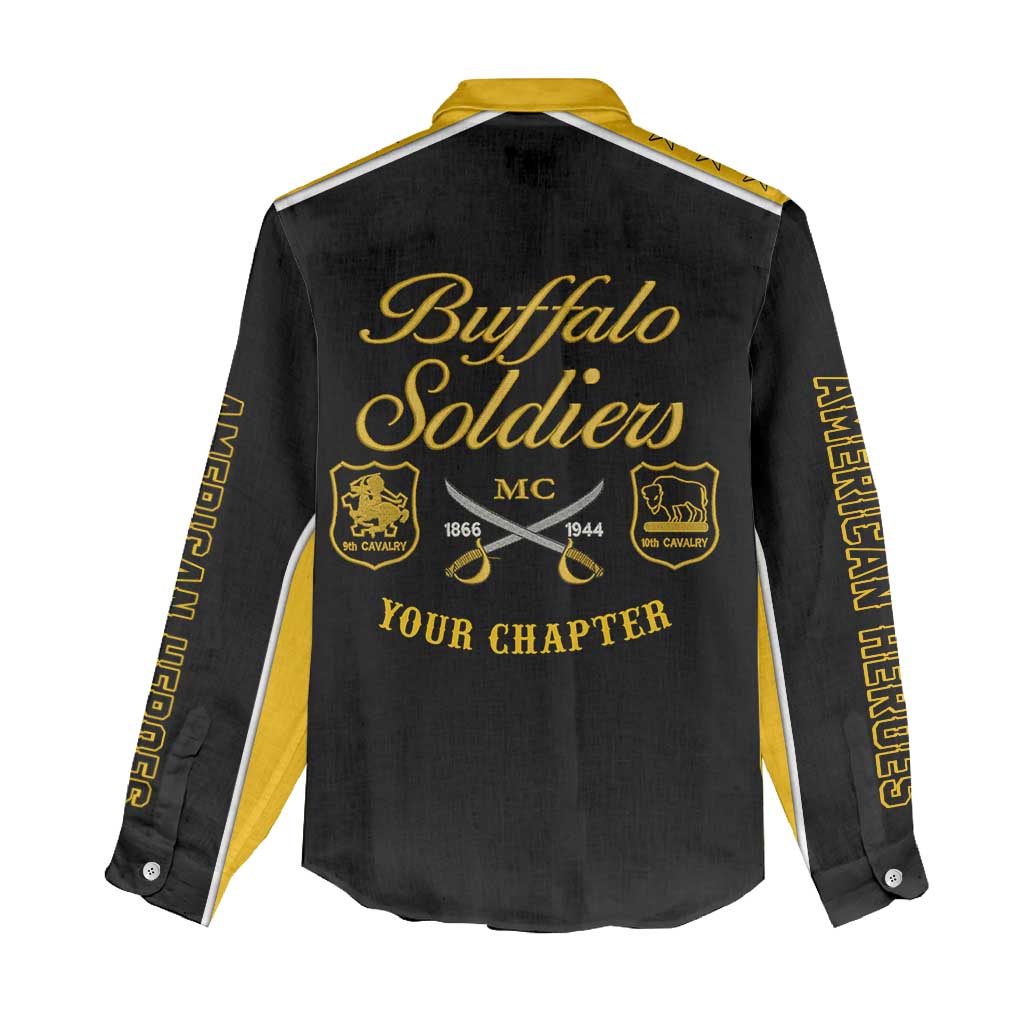 Personalised Buffalo Soldiers Women Casual Shirt History of Heroes LT7