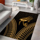 Ancient Egypt Gold Intricate Area Rug Eye of Horus