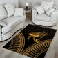 Ancient Egypt Gold Intricate Area Rug Eye of Horus