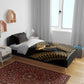 Ancient Egypt Gold Intricate Bedding Set Eye of Horus