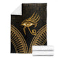 Ancient Egypt Gold Intricate Blanket Eye of Horus