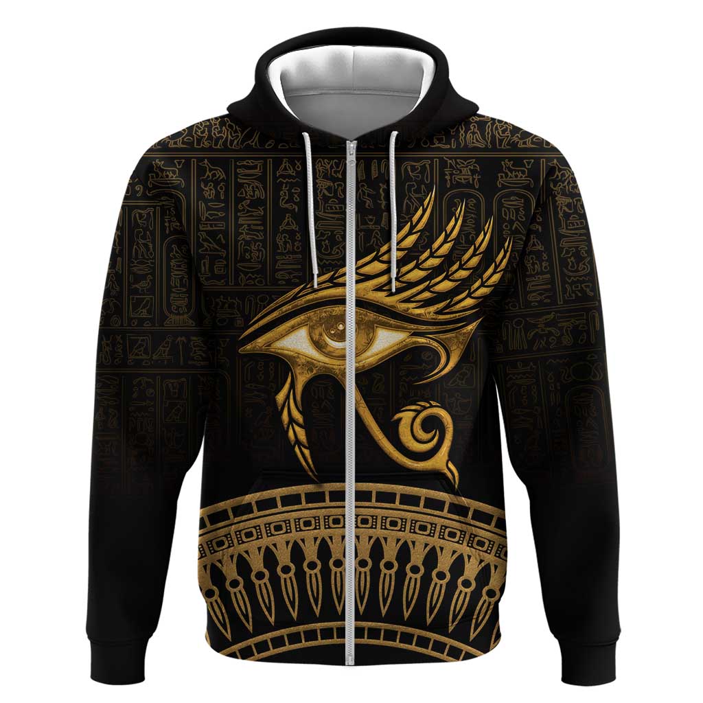 Ancient Egypt Gold Intricate Hoodie Eye of Horus