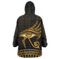 Ancient Egypt Gold Intricate Kid Wearable Blanket Hoodie Eye of Horus