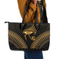Ancient Egypt Gold Intricate Leather Tote Bag Eye of Horus