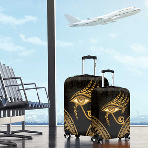 Ancient Egypt Gold Intricate Luggage Cover Eye of Horus