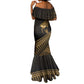 Ancient Egypt Gold Intricate Mermaid Dress Eye of Horus