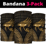Ancient Egypt Gold Intricate Neck Gaiter Eye of Horus LT7