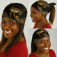 Ancient Egypt Gold Intricate Neck Gaiter Eye of Horus LT7