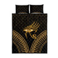 Ancient Egypt Gold Intricate Quilt Bed Set Eye of Horus