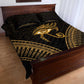 Ancient Egypt Gold Intricate Quilt Bed Set Eye of Horus