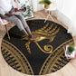 Ancient Egypt Gold Intricate Round Carpet Eye of Horus
