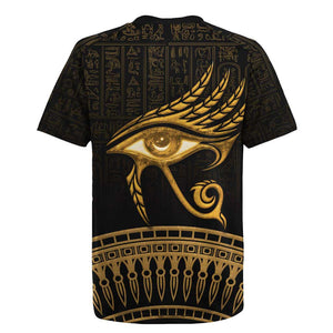 Ancient Egypt Gold Intricate Rugby Jersey Eye of Horus