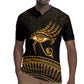 Ancient Egypt Gold Intricate Rugby Jersey Eye of Horus