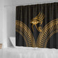 Ancient Egypt Gold Intricate Shower Curtain Eye of Horus