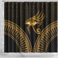 Ancient Egypt Gold Intricate Shower Curtain Eye of Horus