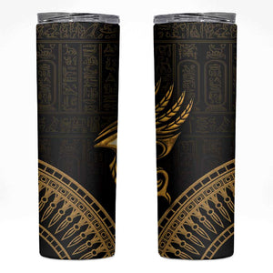 Ancient Egypt Gold Intricate Skinny Tumbler Eye of Horus