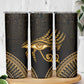 Ancient Egypt Gold Intricate Skinny Tumbler Eye of Horus
