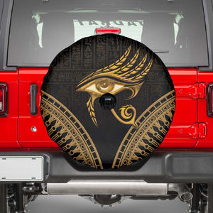 Ancient Egypt Gold Intricate Spare Tire Cover Eye of Horus