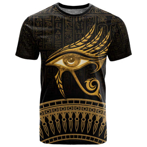 Ancient Egypt Gold Intricate T shirt Eye of Horus