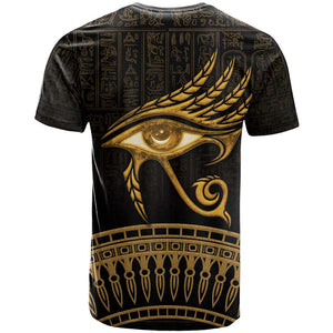 Ancient Egypt Gold Intricate T shirt Eye of Horus