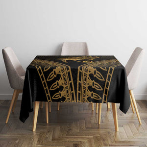 Ancient Egypt Gold Intricate Tablecloth Eye of Horus