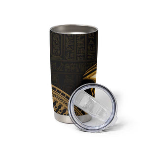 Ancient Egypt Gold Intricate Tumbler Cup Eye of Horus