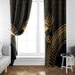 Ancient Egypt Gold Intricate Window Curtain Eye of Horus