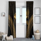 Ancient Egypt Gold Intricate Window Curtain Eye of Horus