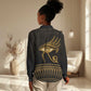 Ancient Egypt Gold Intricate Women Casual Shirt Eye of Horus