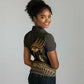 Ancient Egypt Gold Intricate Women Polo Shirt Eye of Horus