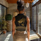 Ancient Egypt Gold Intricate Women Sleeveless Polo Shirt Eye of Horus