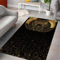 Ancient Egypt Area Rug Black Gold Scarab