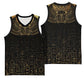 Ancient Egypt Basketball Jersey Black Gold Scarab - African Pride
