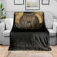 Ancient Egypt Blanket Black Gold Scarab