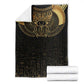 Ancient Egypt Blanket Black Gold Scarab