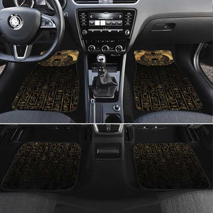 Ancient Egypt Car Mats Black Gold Scarab