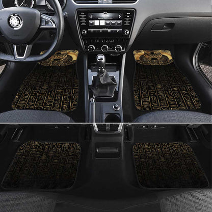 Ancient Egypt Car Mats Black Gold Scarab