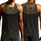 Ancient Egypt Men Tank Top Black Gold Scarab