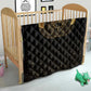 Ancient Egypt Quilt Black Gold Scarab