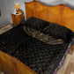 Ancient Egypt Quilt Bed Set Black Gold Scarab