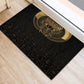 Ancient Egypt Rubber Doormat Black Gold Scarab