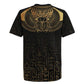 Ancient Egypt Rugby Jersey Black Gold Scarab