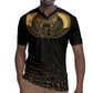 Ancient Egypt Rugby Jersey Black Gold Scarab