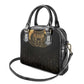 Ancient Egypt Shoulder Handbag Black Gold Scarab