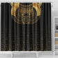 Ancient Egypt Shower Curtain Black Gold Scarab