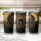 Ancient Egypt Tumbler Cup Black Gold Scarab